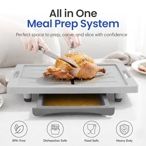 Tabla de Cortar XL con Ranura para Jugos y Mango miniatura 2