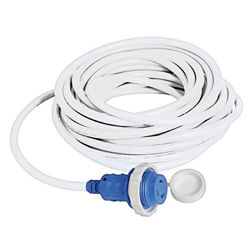 Fiche + câble 15 m Blanc 30 A résout les coupures d'électricité au port