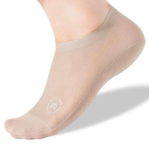 Womens Thin Socks Non Slip Ultra Thin Liner Socks Nylon Cool Sense No Show Socks Sheer Lightweight