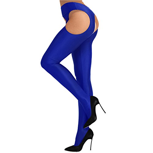 Image of CHICTRY Women's Tights Control Top Pantyhose Toe Garter Belt Hollow Out Stockings Panties