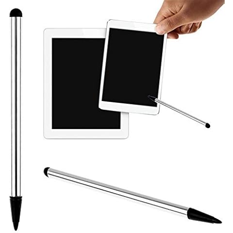 XDGJTBFMY 2-in-1 Stylus Pen for Touch Screen, Active Pencil Smart Digital Pens Fine Point Stylist Pen, Compatible with All Touch Screens, High Precision and Sensitivity (Silver) Cover