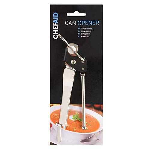 Chef Aid Blikopener, metaal, zilverkleurig