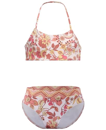 Image of Billabong Girls' Two-piece Bikini Swimsuit Set, UPF 50+ Sun Protection, Quick-Dry Bathing Suit