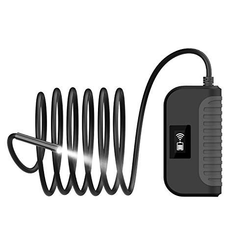 Wireless Endoscope Camera,IP67 WiFi Borescope Inspection 2.0MP HD Flexible Snake Camera for Android