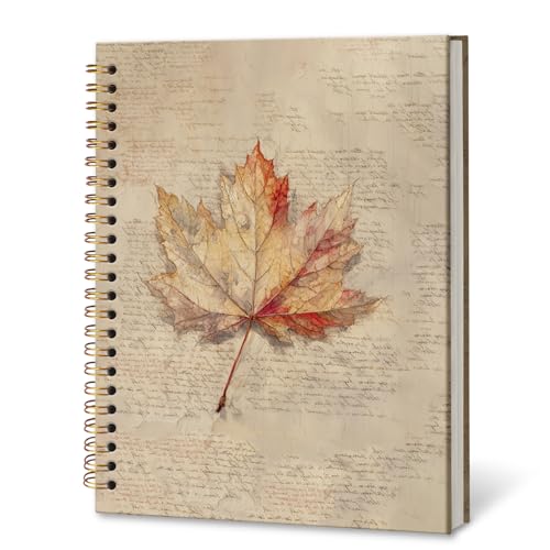 DILSJ Vintage Fall Maple Leaf Notebook Journal...