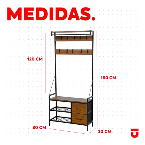 Catálogo para Comprar On-line Bancos con perchero más recomendados. 20 Imagen adicional