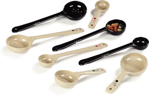 Image of Carlisle FoodService Products Measure Miser Plastic Measuring Spoon with Short Handle, 2 Ounces, Beige, 1 Count (Pack of 1)
