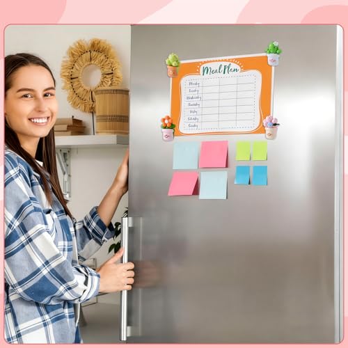 Set de 50 imanes decorativos para refrigerador suculentas miniatura 5