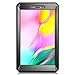 Fintie Shockproof Case for Samsung Galaxy Tab A 8.0 2019 Without S Pen Model (SM-T290 Wi-Fi, SM-T295 LTE), Tuatara Rugged Unibody Hybrid Bumper Cover w/Built-in Screen Protector, Black