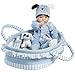 Paradise Galleries Reborn Baby Doll Boy Finn & Sparky Boy Baby Doll. 17 inch Weighted Realistic Doll with 9 Baby Doll Accessories. Age 3+