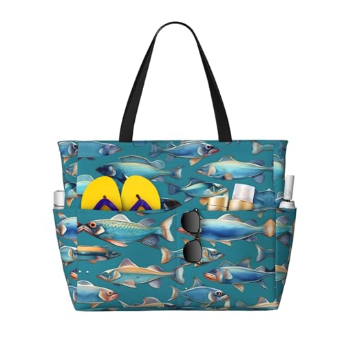 Sac fourre-tout de voyage imprimé marin pour vos weekends au soleil et sorties piscine