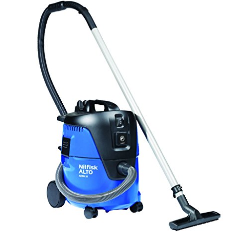 Nilfisk Aspirador en húmedo/seco AERO 21-21 PC (con enchufe, aspirador industrial 1250 W, tamaño compacto, función de soplado, caudal de aire (l/min) 3600) 107406601