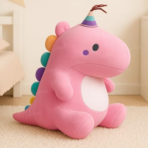 Image of Zest 4 Toyz Soft Toy for Girls (40 cm) Big Size | Cute Stuffed Animal Plush Toy | Baby Toys | Dragon Soft Toy Cuddly Teddy Bear for Kids | Birthday Gift for Girls - Pink