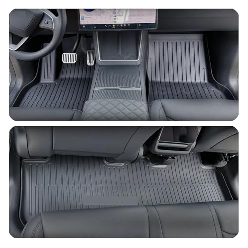 Tapis auto Tesla Model Y doublure coffre étanche et dossier - 5