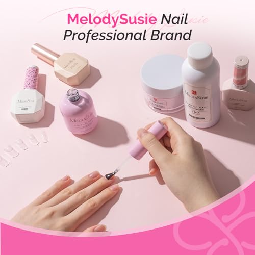 Image of MelodySusie 30ML Nail Dehydrator and Primer, 3-in-1 HEMA-Free Acid-free Nourishing Nail Prep for Nail Thickening Solutions Acrylic & Gel Nails