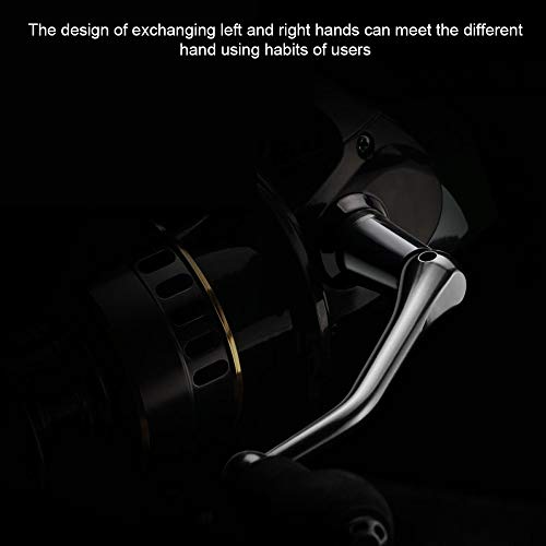 KKmoon Barco de pesca todo o metal Roda giratória Linha de pesca Vara de arremesso Vara de lançament