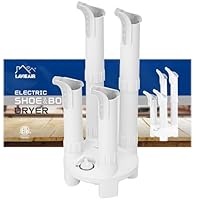 LAVIEAIR Boot Dryer, Shoe Dryer and Glove Dryer with Timer and Fan, White