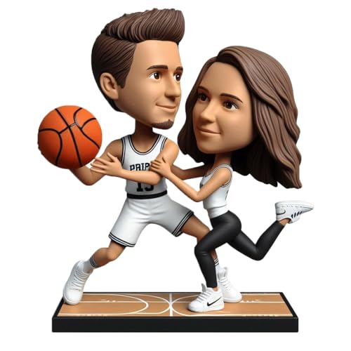 Basketball Dynamic Duo Bobblehead Handcrafted from Your