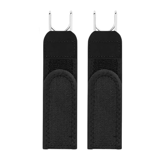 Buckleless Belt (Pack of 2) for Men Women Adjustable Elastic Waist Belt No Buckle Belt Invisible Stretch Belt No Bulge Comfort Belt for Jeans Pants Trousers Shorts Casual Daily Wear (Black)-image-13