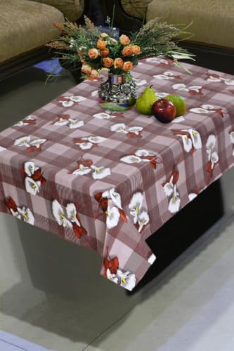 Image of Dakshya Industirs PVC Waterproof Table Cover 36x54 Inch Floral Printed Center Table Cover Washable Plastic Table Sheet Oilproof Dining Table Cover for Coffee Table Living Room Home (Urban Vine)