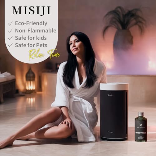 MISIJI Hotel Luxury Fragrance Oils - Home Essential Diffuser Oils Refill for Reed Diffusers,Electric Diffuser Oils Machines,and Oil Warmers -Forest-Freeze 6.76 Fl Oz/200ML