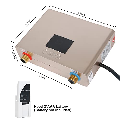 Chauffe-eau instantané electrique 3000W avec télécommande pour cuisine