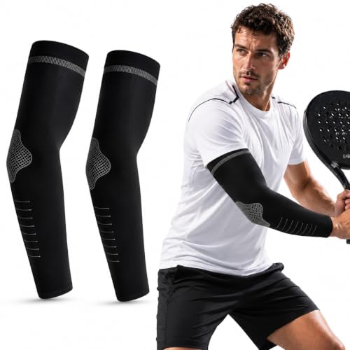 JOVYTH Manguitos de Brazo Anti-UV 37 cm para Pádel y Protección Solar
