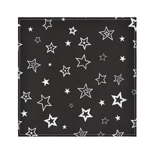 Servilletas de tela cuadradas negras 20x20 pulgadas pack 4 miniatura 2