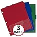 Five Star Flex NotePocket Tabbed Divider, Colors Will Vary, 3 Pack (20016)