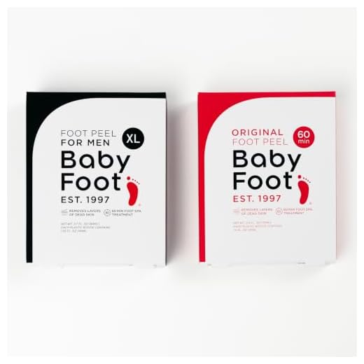 Baby Foot Original Foot Peel Mask with Men's Foot Peel - Repair Rough, Dry Cracked Feet and remove Dead Skin, Repair Heels and enjoy Baby Soft Smooth Feet - 2.4 Fl. Oz