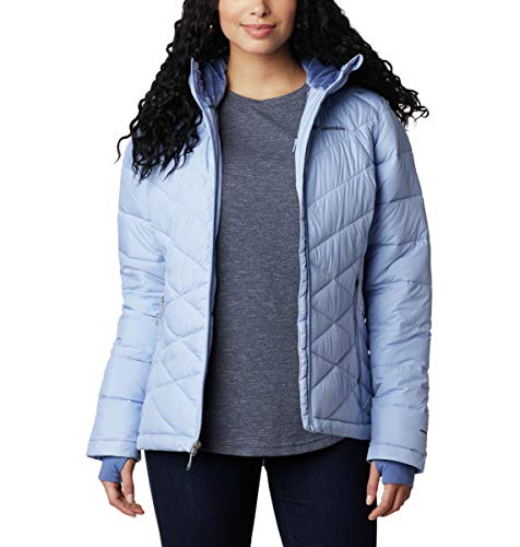 Image of Columbia Women's Omni-Heat Reflective Heavenly Hooded Hiking & Trekking Down Standard Length Jacket