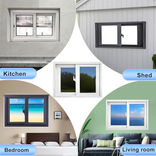 Ventana corredera de fácil instalación con vidrio templado resistente 7