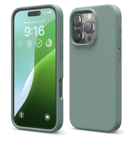 LIRAMARK Liquid Silicone Soft Back Cover Case for Apple iPhone 16 Pro Max (6.9 inch) (Green) (B0DG27KD9B) Amazon Price History, Amazon Price Tracker