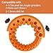 𝐔𝐩𝐠𝐫𝐚𝐝𝐞𝐝 Circular Drill Bit Sharpener for 4-1/2in and 5in Angle Grinder(115mm/125mm), 2-13mm Bits Drill Sharpener, Tightness Afilador De Brocas, Angle Grinder Drill Bit Sharpener (Orange)