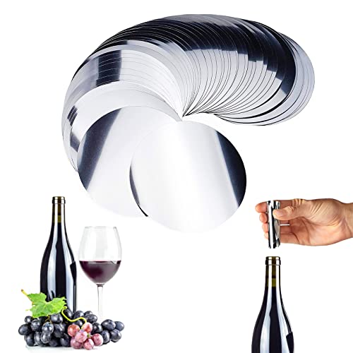 JUZICHEN 50 Piezas Antigoteo para Disco, Discos para Verter Vino, Vertidor De Vino Sin Goteo, Antigoteo para Disco, Plato Vertedor De Vino, para Restaurantes, Hoteles, Bares Cover