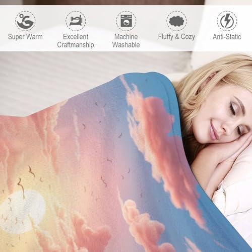 Couverture polaire en peluche flannel douce et moelleuse pour lit 150x200cm