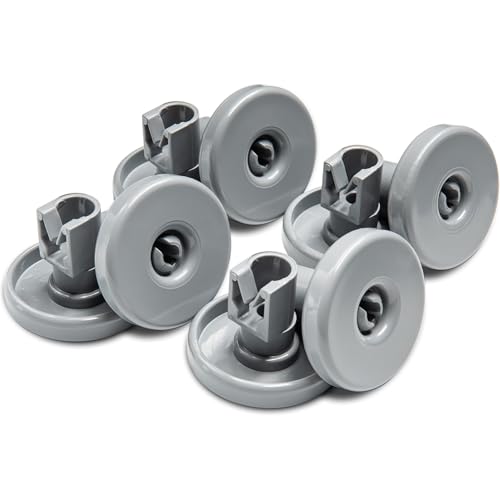 ersatzteilshop basics Rodillos para el cesto inferior del lavavajillas |Set [8 piezas] | Rodillos para el cesto compatibles con los lavavajillas de AEG, Favorit, Privileg, Zanussi y muchos más.