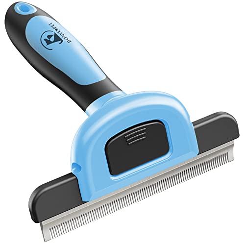 Bonve Pet Deshedding Brush - Professional Grooming Tool for Dogs & Cats