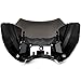 Krator Motorcycle Windshield Fairing, Wind Deflector, Motorcycle Accessories, Smoke Windscreen, Compatible with Harley Davidson Dyna, Super Glide T-Sport FXDXT, FXR & Softail FXBB/S, FLSB, FXLR/S