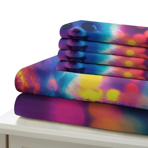 Housse de couette chien 3D 200x200 cm en microfibre avec taie d'oreiller - 6