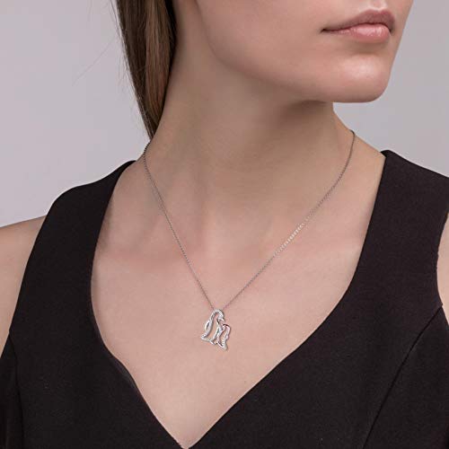 Mother and Daughter Animals Necklace 925 Sterling Silver Original Mother's Day Birthday Charms Gifts for Mommy Grandmom Daughter Jewelry Family Present Gift 6