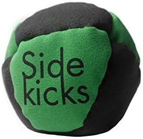 Sidekicks Hacky Sack - Classic Sand Filled Footbag | Best for Dirtbag Practice, Juggling Practice Hand Stitched Synthetic Suede Sand Hacky Sack Dirt Bag (Green)