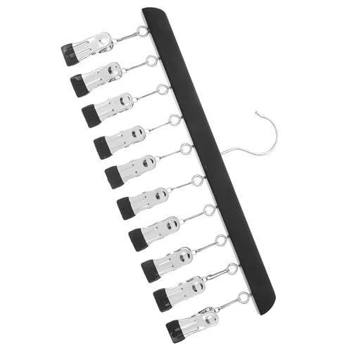 Artibetter 多機能実木クリップ洗濯物干しハンガー 靴下下着対応 室内外兼用 変形防止設計 衣類収納ラック 大容量靴下ハンガー