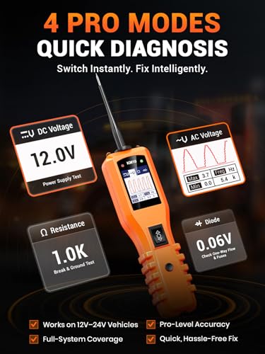 image for KZYEE KM10 Power Circuit Probe Kit, 12V 24V Automotive Circuit Tester,