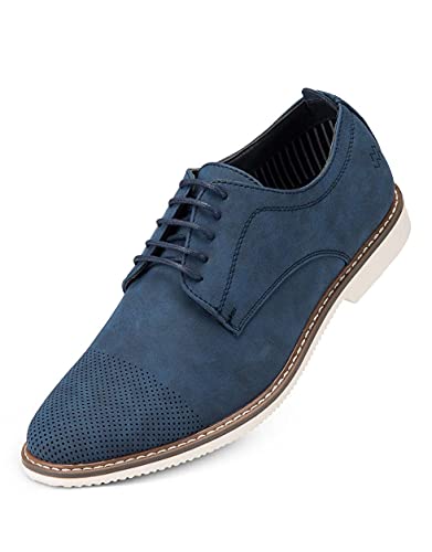 Image of Marino Men's Oxfords Casual Dress Shoes - Comfortable and Breathable Premium Leather Shoe with Rubber Sole