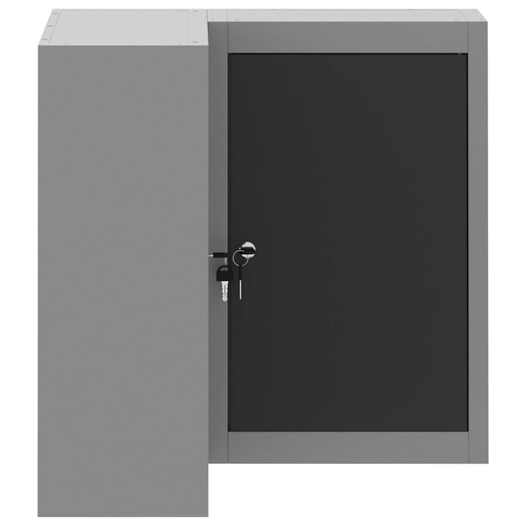 Genérico Armario de Herramientas Negro y Gris 55 x 55 x 55 cm,Bricolaje,Accesorios de Bricolaje,Organización y Almacenamiento de Herramientas,Armarios para herramientas-4103467