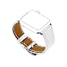 Balerion-New textured Single tour watch band ,Luxury Textured Genuine Leather Watch Band for iWatch Apple Watch Series 1 Series 2 series 3-38MM Single tour White