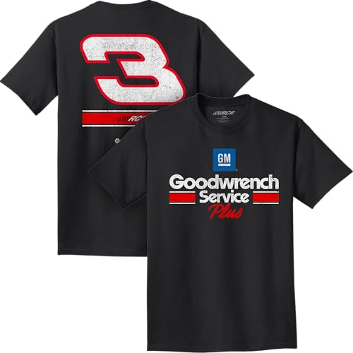 Dale Earnhardt Large #3 NASCAR RCR Racing GM Goodwrench Service Plus Car Shirt (US Alpha Large Regular Regular) Black