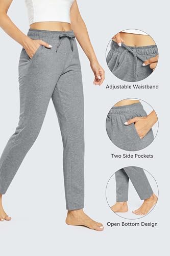 Pantalon de jogging en coton pour femme avec bas ouvert OUGES - 5