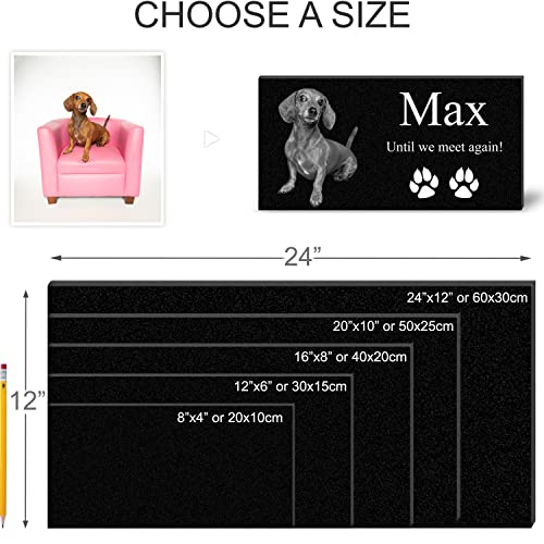 Image of ADFSTONE 16x8 Pet Memorial Stones Personalized Dog Remembrance Gifts, Customized Cat Picture Grieving Plaque, DIY Gravestone, Custom Sympathy Photo Gift, Animal Grave Markers